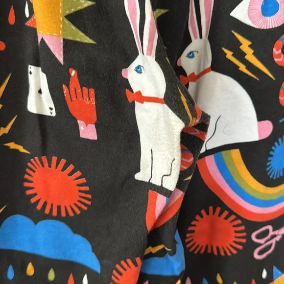 Nooworks Multicolor Magic Graphic Print joggers by Lisa Congdon. Size Large. - Picture 4 of 10